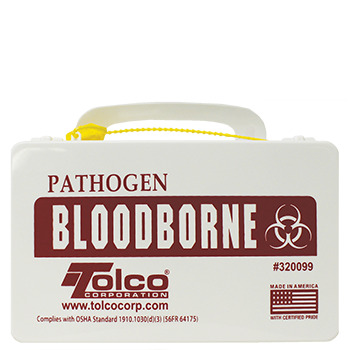 Bloodborne Pathogen Clean Up Kit in Plastic Case