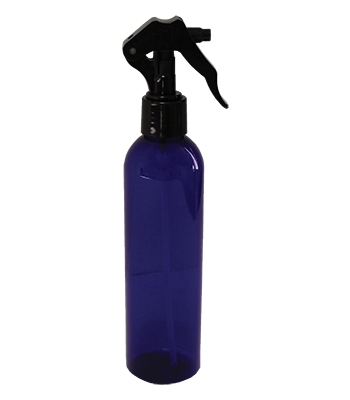 Black Micro Sprayer with Cobalt Blue Bullet Bottle